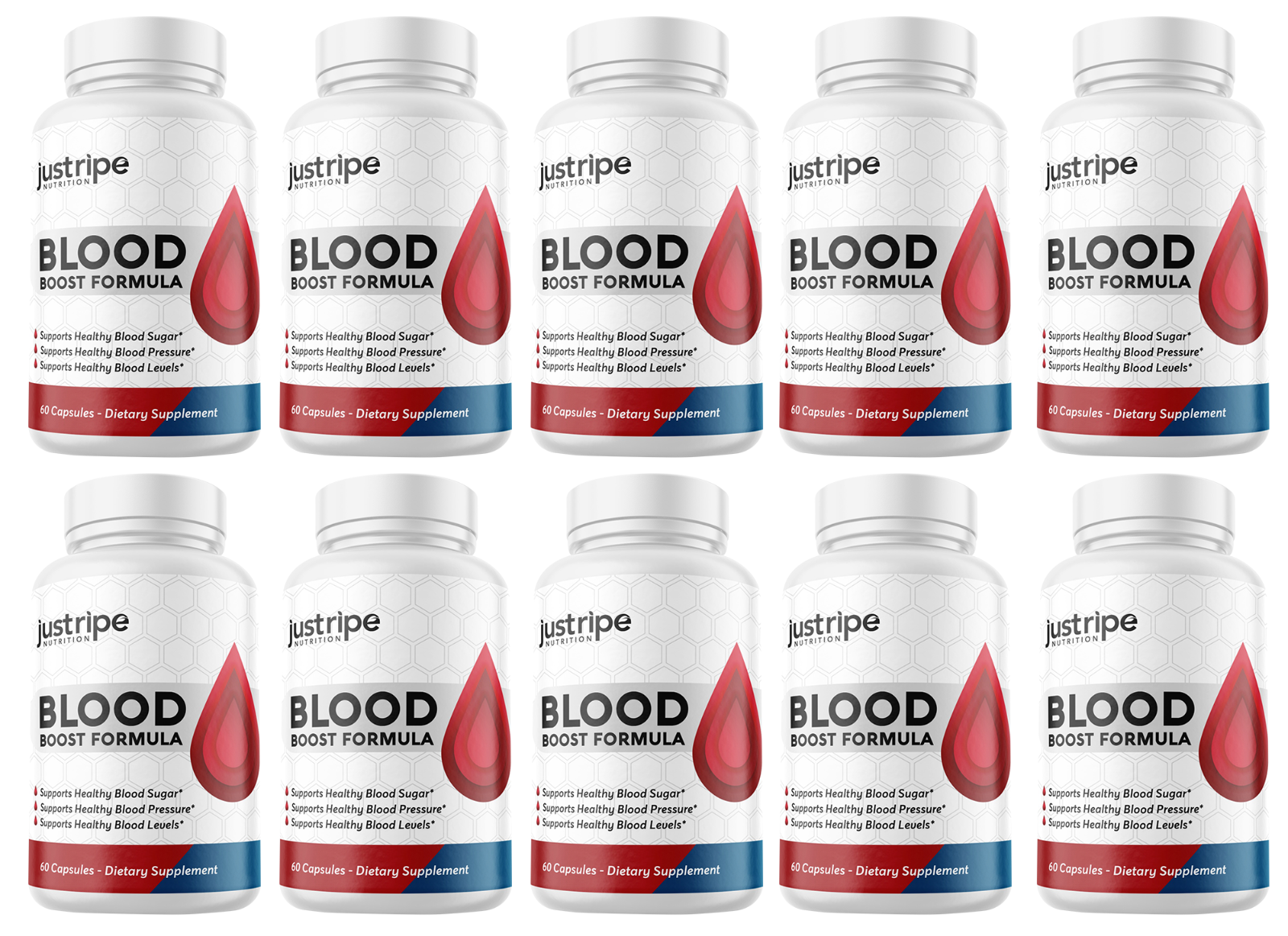 Blood Boost Formula Blood Flow Accelerator By Just Ripe, 10 Pack